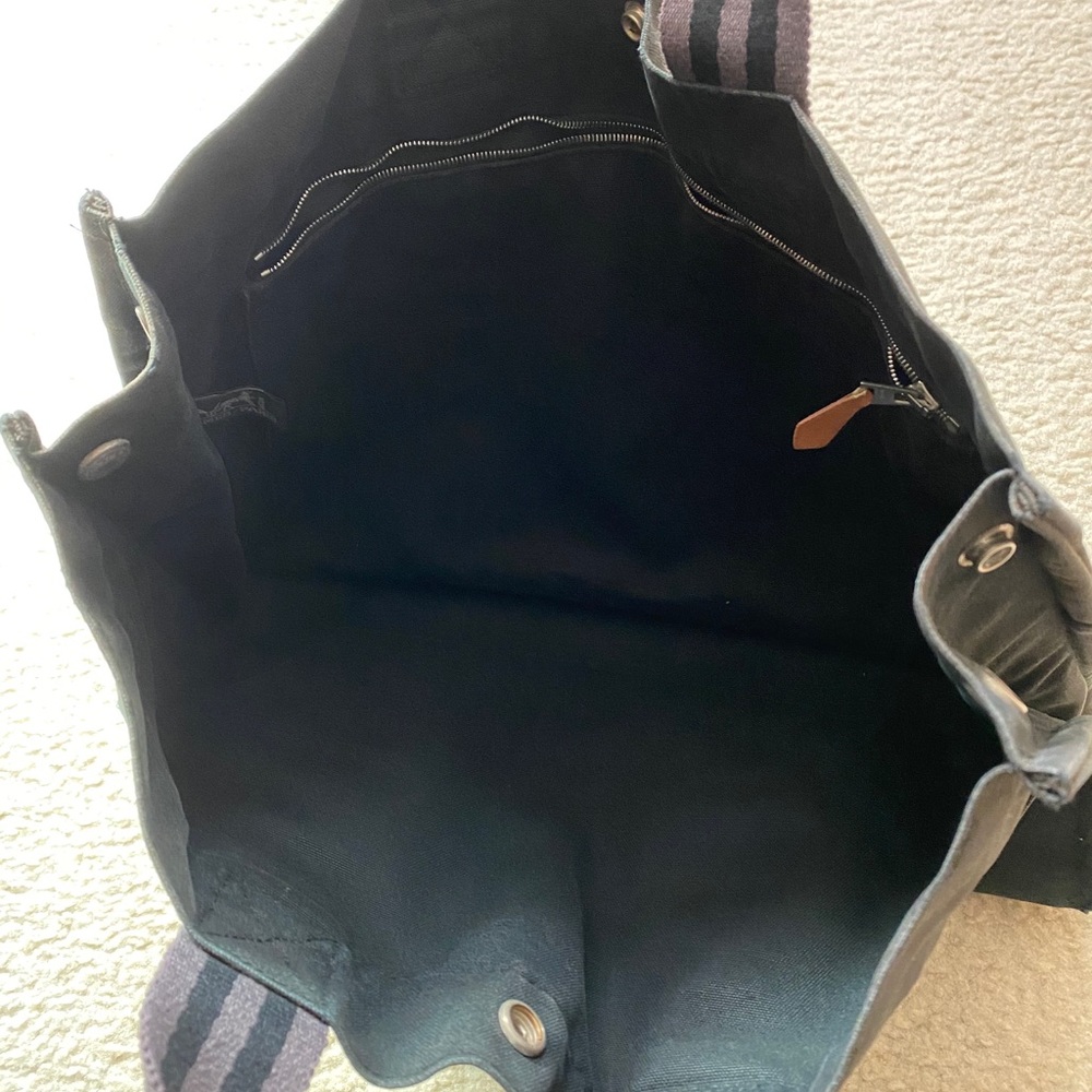 Auth Hermès fourre-tout black and grey - Picture 3 of 8